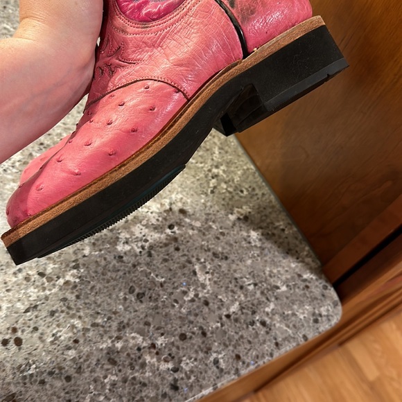 Pink ostrich Lucchese boots - Picture 7 of 7